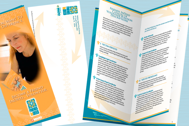 non-profit marketing collateral and brochure