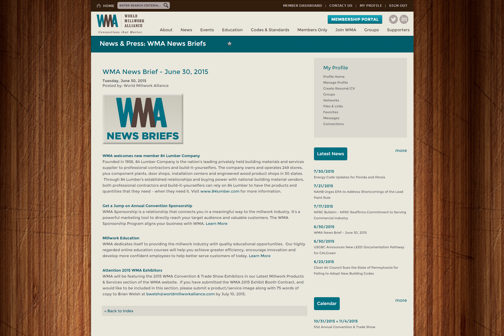 WMA News Brief
