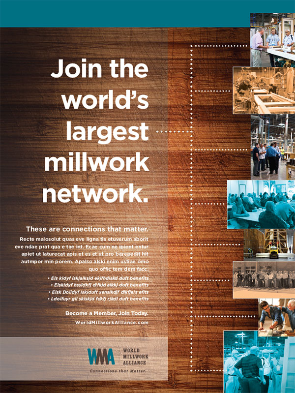 World Millwork Alliance membership advertising design