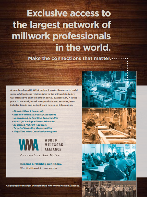 World Millwork Alliance Magazine Membership Recruitment Ad