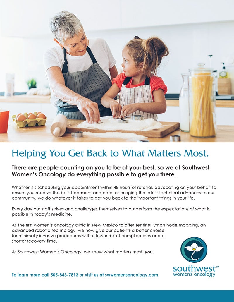 Southwest Womens Oncology Ad What Matters Most