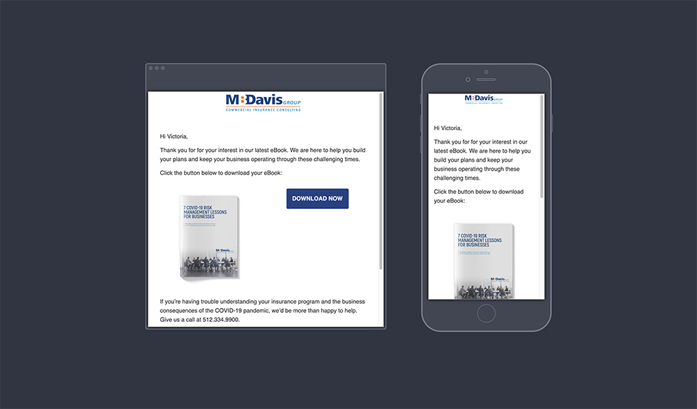 MBD COVID eBook Email Nurture Mockup